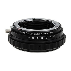 DLX 스트레치 렌즈 마운트 어댑터 - Nikon Nikkor F Micro-Third Third (MFT, M4 / 3) 마운트 G- 타입 D / SLR 렌즈 매크로 포커스 헬리콥터 및 자기 드롭 - 인 필터 장착 미러리스 카메라 바디