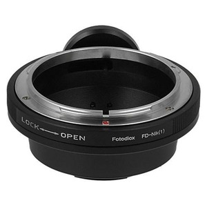 Canon FD &amp; FL 35mm SLR 렌즈 - Nikon 1 시리즈 Mirrorless 카메라 어댑터 본체, 조리개 조절 다이얼 내장