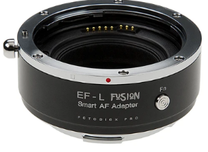 Fotodiox Pro Fusion 어댑터, Smart AF 어댑터-완전 자동화 된 기능을 갖춘 Leica L-Mount (T-Mount) 미러리스 카메라에 Canon EOS (EF / EF-S) D / SLR 렌즈와 호환