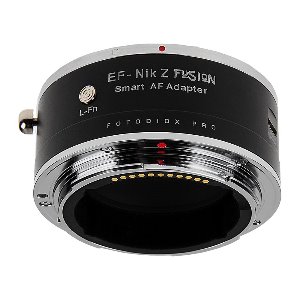 Fotodiox Pro Fusion 어댑터, 스마트 AF 어댑터-Canon EOS (EF / EF-S) D / SLR 렌즈와 완전 자동 기능을 갖춘 Nikon Z- 마운트 미러리스 카메라와 호환